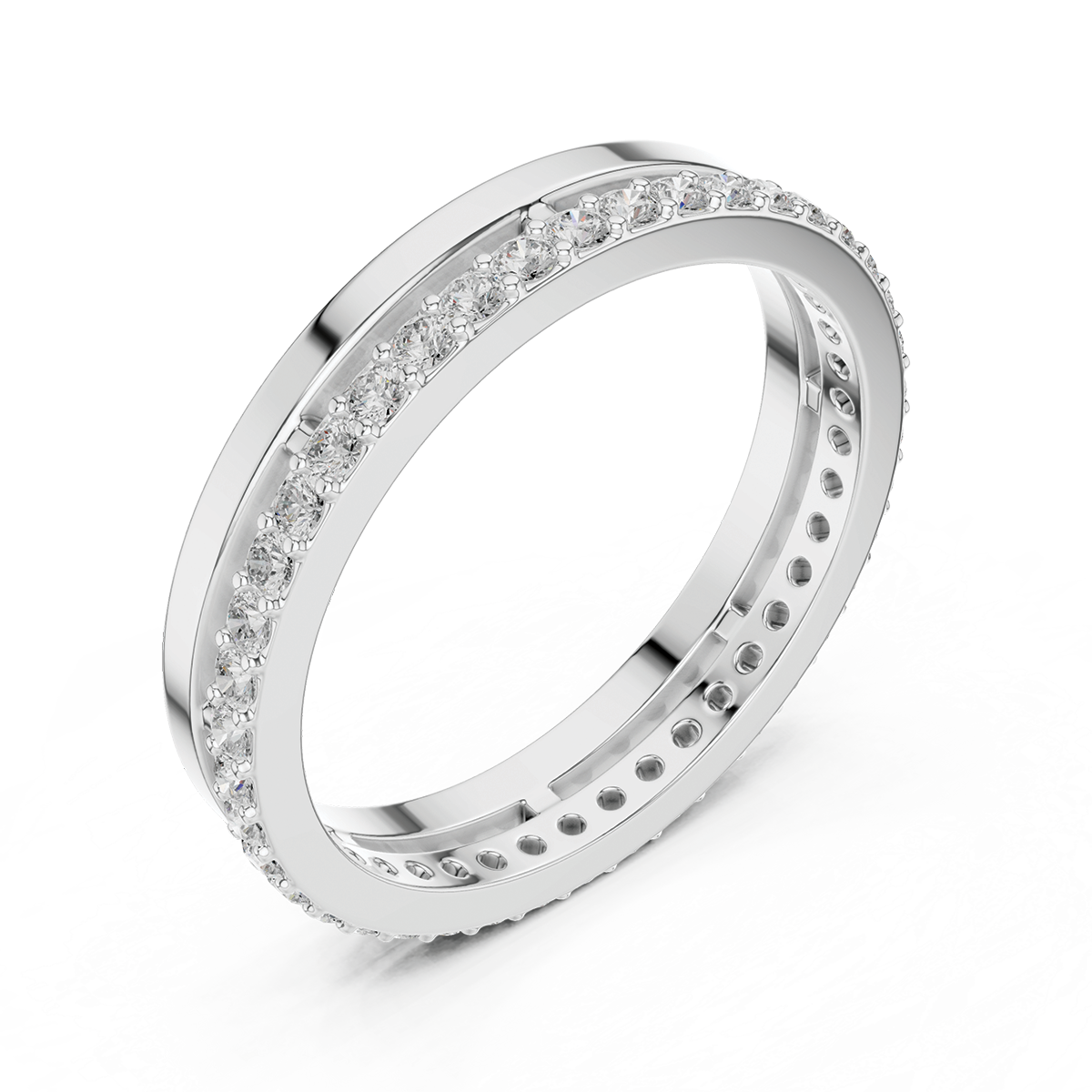 Matching diamond bridal set, engagement ring and band